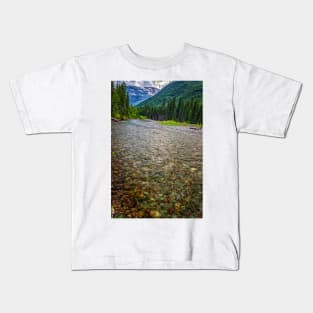 McDonald Creek Glacier National Park Kids T-Shirt